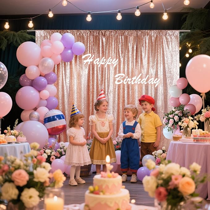 SquarePie Sequin Backdrop Not See Through Thick Background Glitter Curtain - Image 4