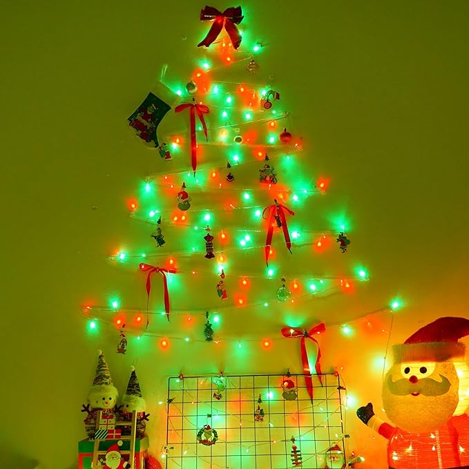 YEGUO 165ft 500 LED Red and Green Christmas Lights Outdoor Waterproof, 8 Modes - Image 9