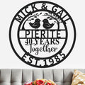 Personalized 40th Wedding Anniversary Sign Gifts by Gerryed