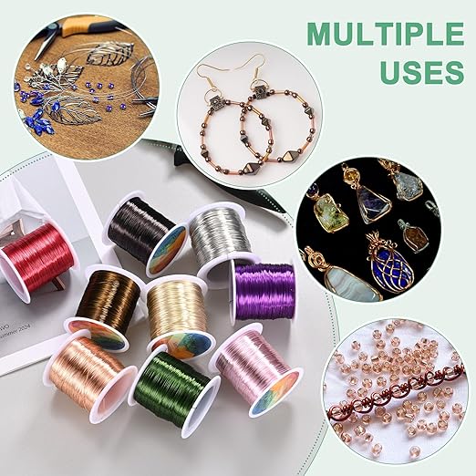 0.3mm Jewelry Wire, 28 Gauge 328FT Craft Wire Copper Beading Wire - Image 6