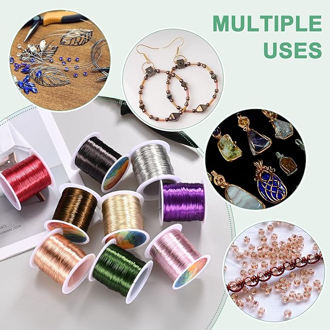 0.2mm Jewelry Wire, 32 Gauge 328FT Craft Wire Copper Beading Wire - Image 6