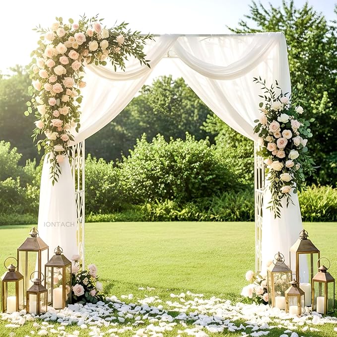 Wedding Arch Draping Fabric 29" x 19Ft Sheer Drapes - Image 3