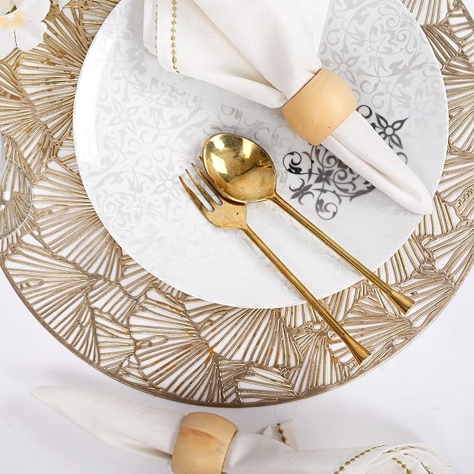 Wooden Napkin Rings Set of 12 - Image 7