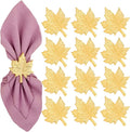 Set of 12 Maple Leaf Napkin Rings by CLEENTABLE