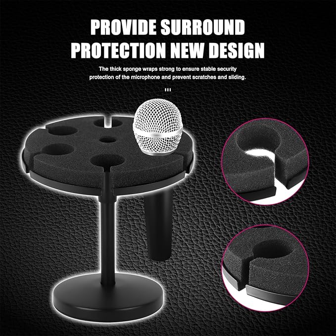 Multi Microphone Holder, Wired and Wireless Mic Holder - Image 5