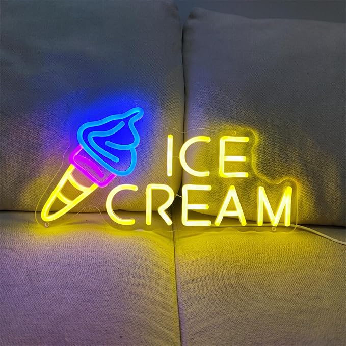 Ice Cream Neon Sign Ice Cream Light Ice Cream Signs - Image 8