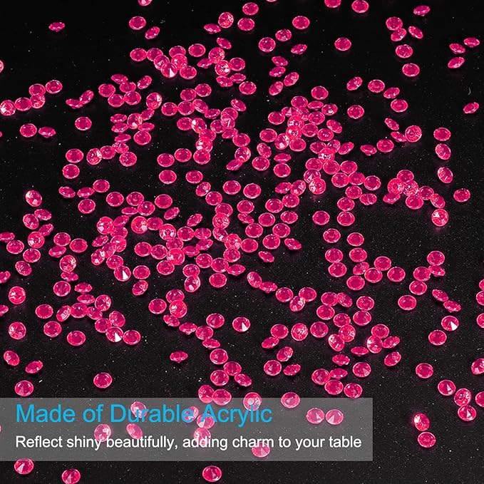 PATIKIL 10000 Pcs Wedding Table Scatter Confetti Crystals 4.5mm Acrylic - Image 3