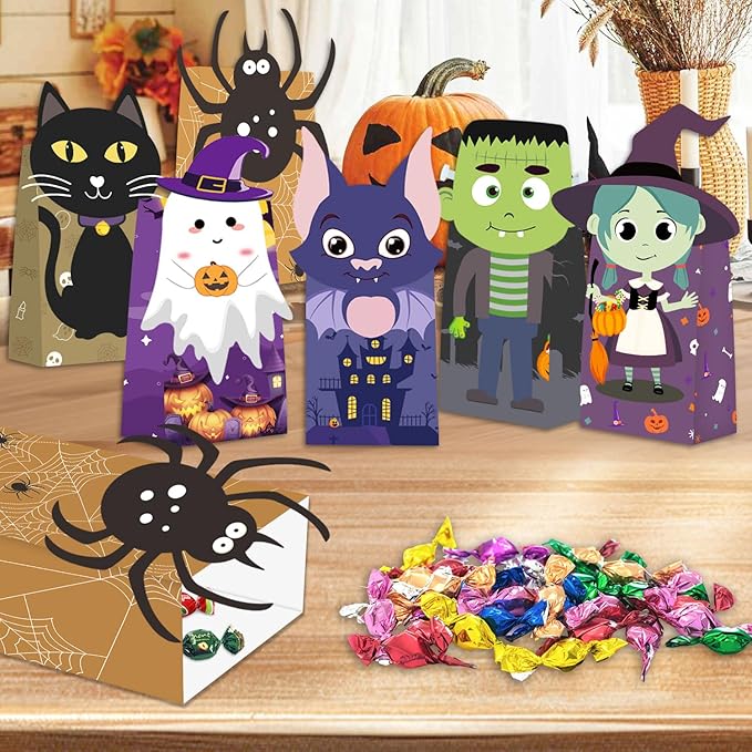 Tikitup Halloween Treat Bags-24pcs Trick or Treat Goody Bags - Image 3