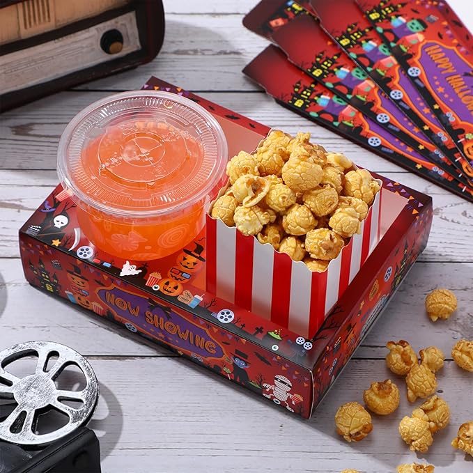 Faccito 36 Pcs Movie Night Snack Trays Movie Theater Snack Boxes Night Supply - Image 6