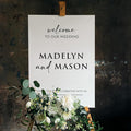 Personalized Wedding Welcome Sign, Customized White Foam Sign by AmazingItems