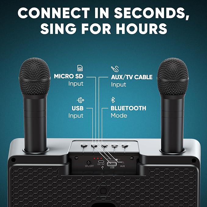 MASINGO Karaoke Machine for Adults and Kids - Image 7
