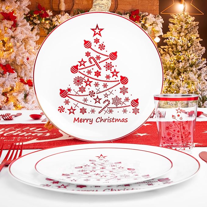 Supernal 150pcs Christmas Dinnerware - Image 3