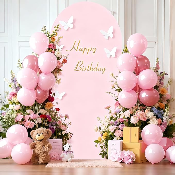 6.6FT Pink Arch Backdrop Cover - Image 7