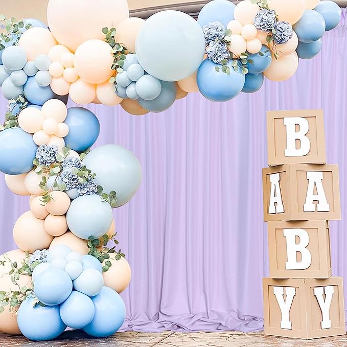 MEETSKY Lavender Backdrop Curtain - Image 4