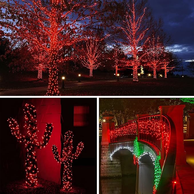 66Ft 200LED Fairy Lights Plug in, Waterproof String Lights Outdoor & Indoor 8 - Image 4
