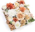 Serra Flora Artificial Flowers Combo Dahlia 34pcs Silk Mix Fake Flowers Roses by SerraFlora
