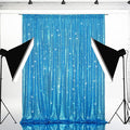 Eternal Beauty Turquoise Sequin Backdrop, 20x10 Ft Glitter Background Curtains by EternalBeauty