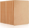 feela 15 Pack Blank Kraft Notebooks, Unlined Sketchbook Note Pad Travel Journal by feela
