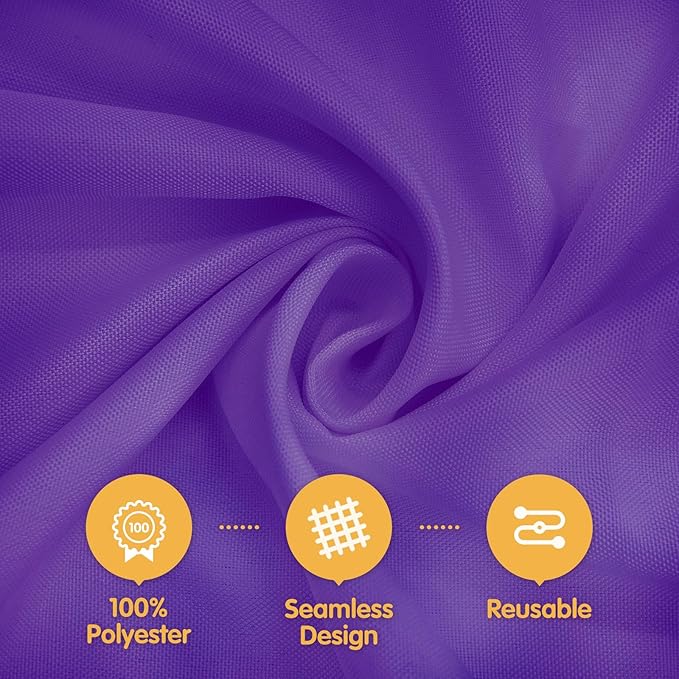 BRILLMAX 6 Pack Purple Tablecloths - Image 2
