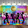Disco Backdrop 7X5ft Retro Glow Party 70s 80s 90s Theme Stage Dance Background by MERCHR