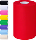 Red Tulle Fabric Rolls 6 Inch by 100 Yards Tulle Roll Spool Fabric by Unknown