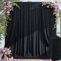 60×14ft Wrinkle Free Black Backdrop Curtain by ENJOYYOURPARTY