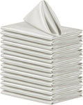 Aneco 16 Pack Square Satin Napkin Bright Silk Table Napkin Soft Smooth Fabric by Aneco