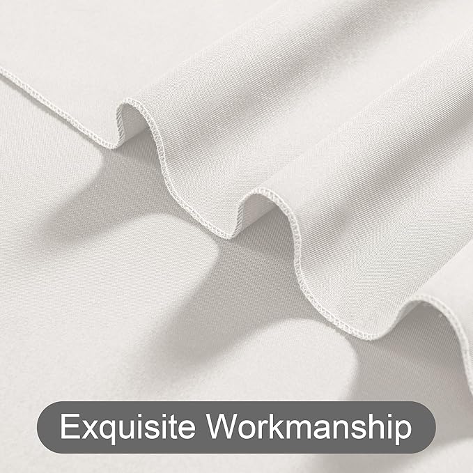 DWCN 10x7 FT Ivory Backdrop Curtains - Image 4