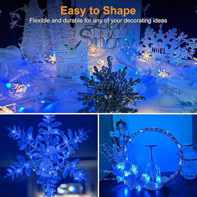 btfarm 30 Pack Fairy Lights Battery Operated, 7ft 20 Led Twinkle Lights String - Image 6