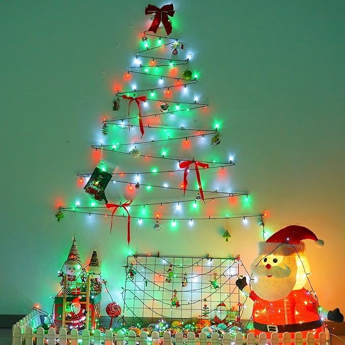 YEGUO 165ft 500 LED Christmas Lights Outdoor Waterproof, 8 Modes Red White and - Image 4