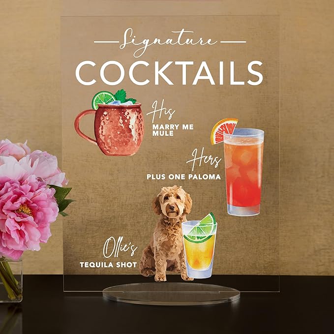 Pet Signature Drink Wedding Signs - Image 2
