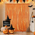 Poise3EHome 6FT x 8FT Orange Sequin Photography Backdrop Curtain by Poise3EHome
