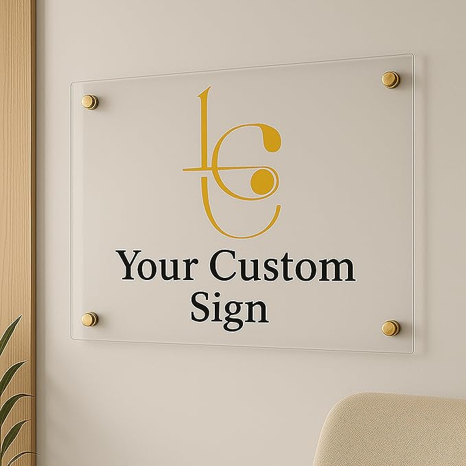 Large Custom Business Logo Sign, Personalized Acrylic Store Front Sign - Image 3