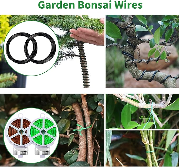 Bonsai Tree Kit, Bonsai Tool Kit Include 262 Feet Bonsai Wire, 29.5"x29.5" - Image 3
