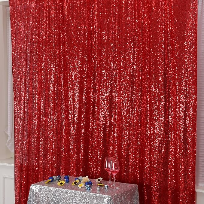 Poise3EHome 6FT x 8FT Sequin Photography Backdrop Curtain - Image 8