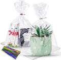 LOKIQNG Cellophane Bags Plastic Gift Bag Clear Cookie Treat Bags by LOKQING