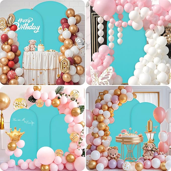 Wedding Arch Covers Arch Backdrop Cover Arch Stand Covers 7.2FT 6.6FT 6FT Set - Image 2