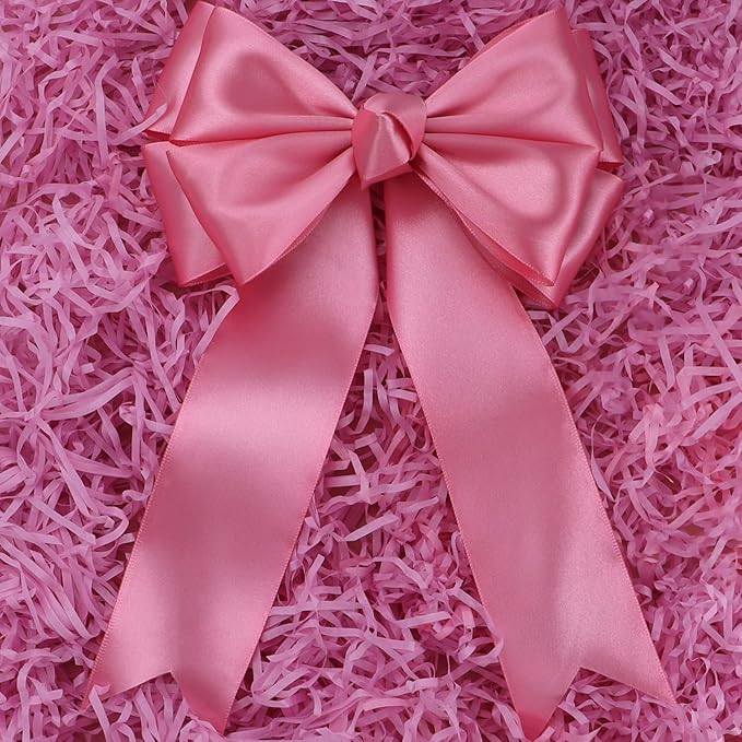 Rose Gold Solid Satin Ribbon 2 Inch 25 Yards Solid Polyester Fabric Ribbon - Image 5