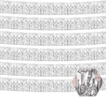 6 Pack 10 Feet Silver Foil Fringe Garland Metallic Tinsel Streamers Banner Wall by Ferwzsr
