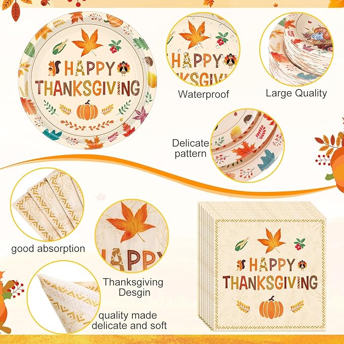 452 Pcs Happy Thanksgiving Party Decorations - Image 3