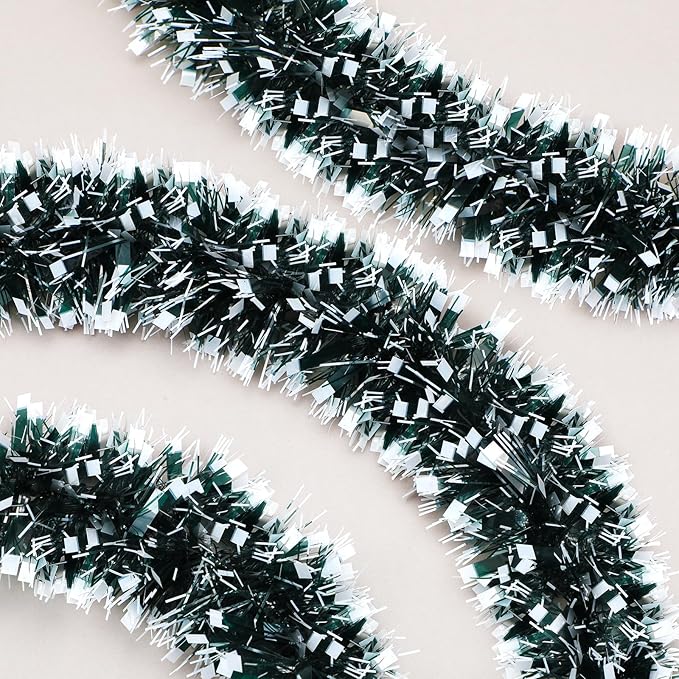 72 Feet Christmas Tinsel Garland Shiny Metallic Tinsel Twist Garland Streamers - Image 7