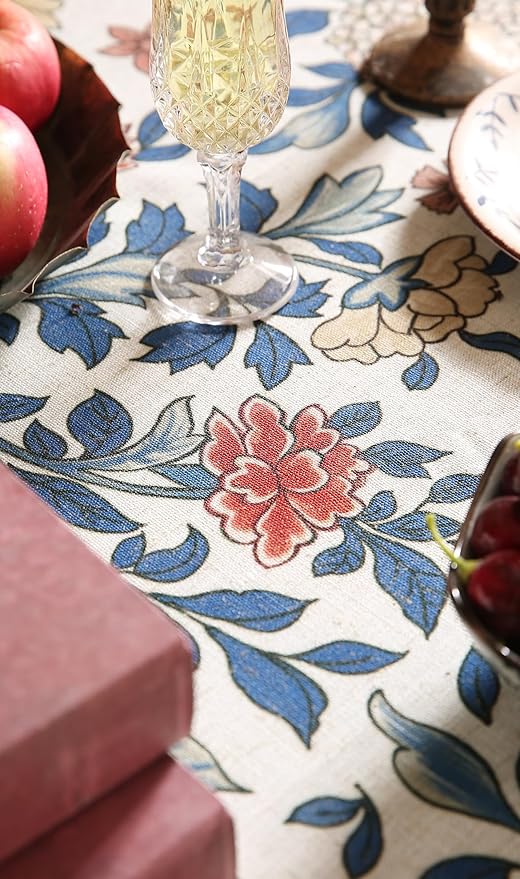 patdrea Designer Small Blue Tablecloth - Image 7