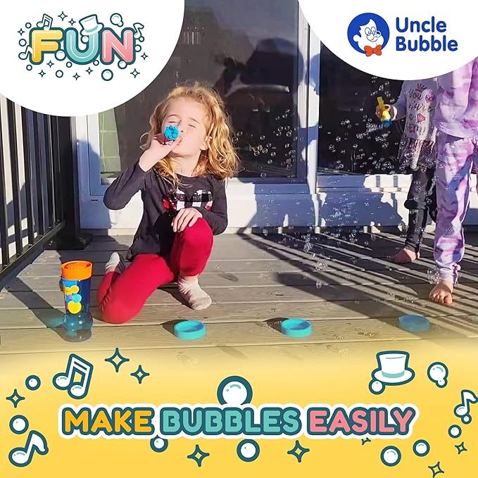 Uncle Bubble Mini Bubble Blower, Makes Thousands of Bubbles, - Image 6