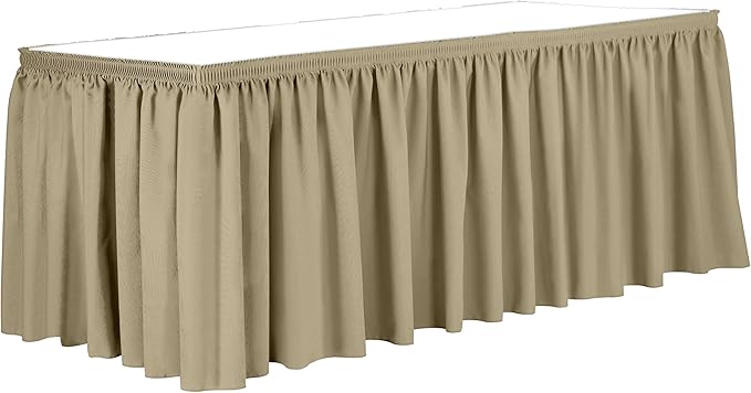 Ultimate Textile Pleat Polyester Fabric Table Skirt by UltimateTextile