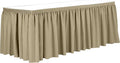 Ultimate Textile Pleat Polyester Fabric Table Skirt by UltimateTextile