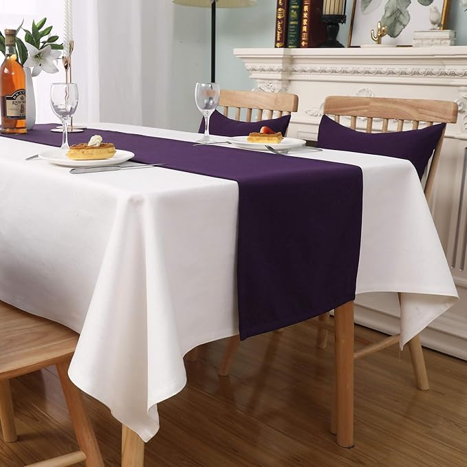 DUALIFE Plum Purple Table Runner - Image 5
