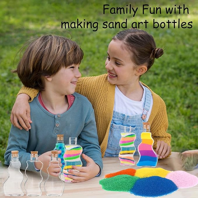 60 Pcs Plastic Sand Art Bottles - Image 6
