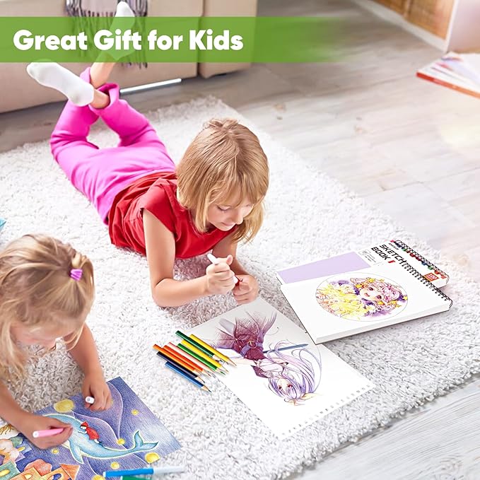Soucolor 9" x 12" Sketch Book, Christmas Gifts - Image 6