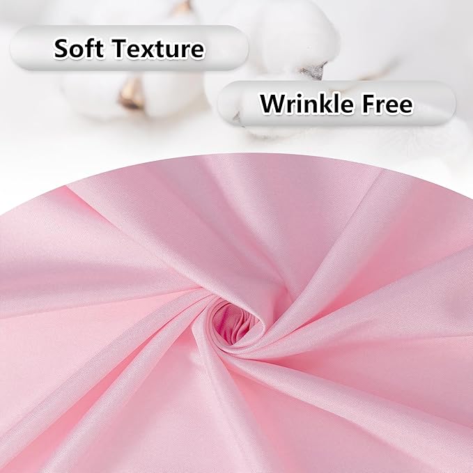 MEETSKY Pink Backdrop Curtain for Parties Rod Pocket Pink Curtains Photography - Image 5