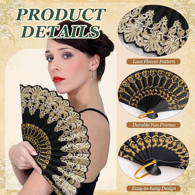 Geetery 30 Pcs Folding Hand Fan - Image 3